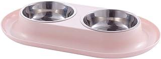 MXCELL Double Dog Cat Bowls with No-Spill PP Station
