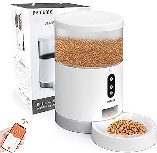 Peteme Automatic Cat Feeder 4L with APP Control for Dry Food