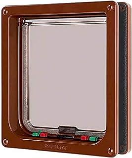 Large 4-Way Cat Door with Magnetic Catch and Durable, Rigid Flap