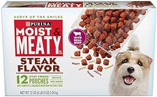 Purina Moist & Meaty Steak Flavor Adult Wet Dog Food