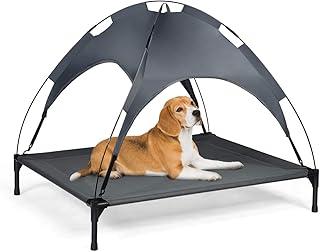 Giantex Elevated Dog Bed with Canopy