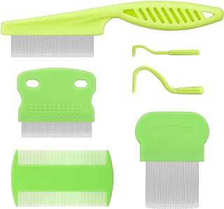 Cat Comb Dog Comb Fine Tooth Comb Pet
  Comb Grooming Set For Grooming And Removing Dandruff Flakes Re