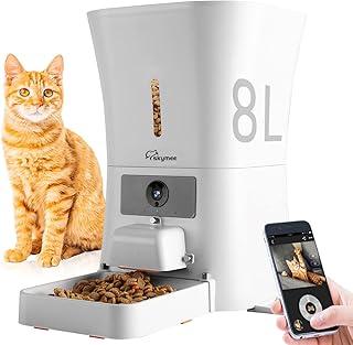 Smart Automatic Pet Feeder Food Dispenser with Night Vision and 2-Way Audio