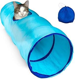 Collapsible Cat Crinkle Tunnel with Peek Hole and Storage Bag
