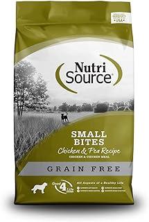 NutriSource Grain-Free Dog Food Small Bites, Chicken and Peas