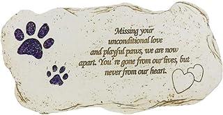 Hand-Painted Pet Dog Garden Stone Grave Markers Outdoor