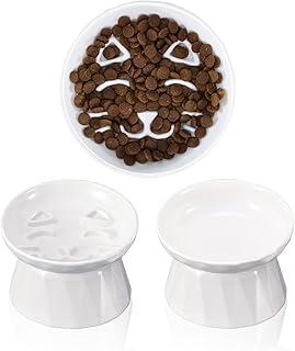 Frewinky Ceramic Slow Feeder Cat Bowls