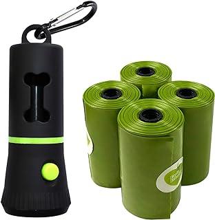 Waste Bags Dispenser with LED Flashlight