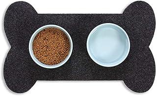 RESILIA Bone Shaped Dog Food Bowl Placemat Slip-Resistant