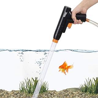 Hygger Aquarium Gravel Cleaner, New Quick Water Changer with Air-Pressing Button Fish Tank