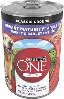 Purina ONE +Plus Wet Food for Senior Dogs, Classic Ground Vibrant Maturity 7+