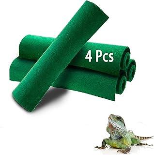 Reptile Carpet Pet Habitat Bedding Soft Green Mat for Bearded Dragon Lizards Gecko Chamelon Iguana Turtle