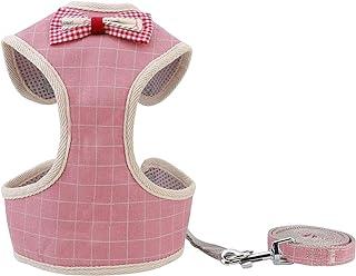 Easy to Put On & Take Off Step in Dog Harness, Puppy Soft Padded Mesh Front Vest with Leash