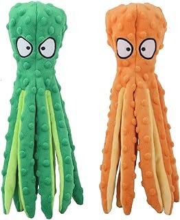 Dog Squeaky Toys Octopus – No Stuffing Crinkle