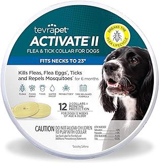 Tevra Pet Activate II Flea and Tick Collar for Dogs