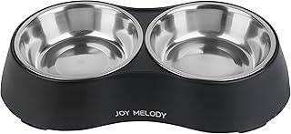 Joy Melody Cat Bowls with Stand for Food and Water, Anti-Slip Elevated Small Dog Dish