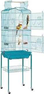 Topeakmart Open Play Top Bird Cage for Budgies Finches