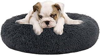 Calming Donut Dog Bed Faux Fur Pet Bedding Cuddler