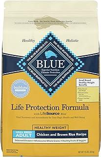 Blue Buffalo Life Protection Formula Natural Adult Small Breed Healthy Weight Dry Dog Food, Chicken and Brown Rice 15-lb