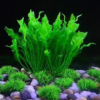 Green Plastic Aquarium Tank Plants