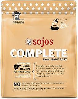 Sojos Complete Goat Recipe Adult Freeze-Dried Raw Dog Food, 1.75 Pound Bag