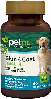 PetNC Natural Care Skin and Coat Health Softgel for Dogs, 60 Count