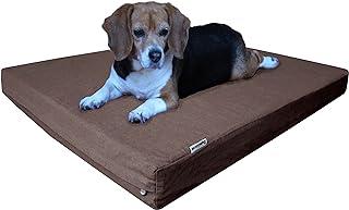 Dogbed4less Orthopedic Gel Cooling Memory Foam with Waterproof Liner and External Durable Denim Cover