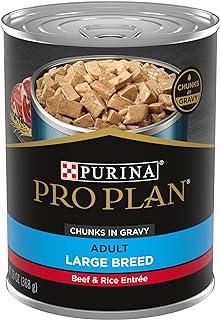 Purina Pro Plan Gravy Wet Dog Food – Large Breed Beef and Rice Entree