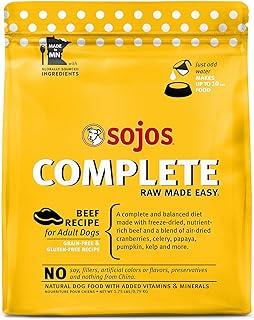 Sojos Complete Beef Recipe Adult Freeze-Dried Raw Dog Food, 1.75 Pound Bag