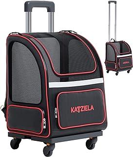 Katziela Wheeled Pet Carrier Backpack