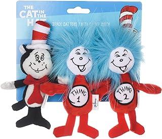 Dr. Seuss The Cat in the Hat 3 Piece plush cat toys with catsnip inside