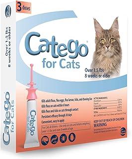 Catego Fast-Acting Flea and Tick Treatment for cats/kittens (Over 1.5 lbs)