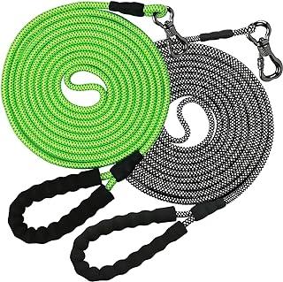 Tresbro 2 Pack of 15 FT Long Rope Leash, 1/3″