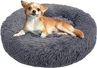 Faux Fur Pet Bed Comfortable Cuddler Round