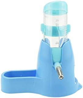 Newweic Hamster Water Bottle with Food Dish