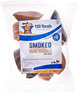 Smoked Flavored Cow Hooves (10 Count) 100% Natural Dog Dental Treat