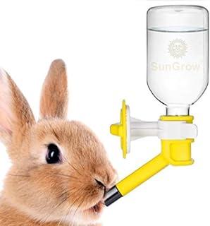 SunGrow Rabbit & Bunny Pet Crate Water Bottle Dispenser