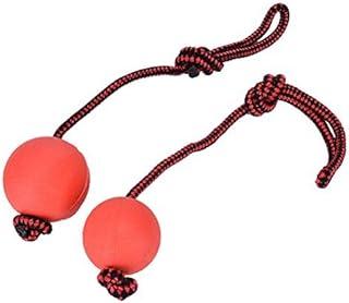 CoscosX Natural Rubber Dog Toy Ball On a Rope