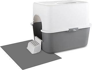 Top Entry Cat Litter Box with Lid,Anti-Splashing and Easy Installation