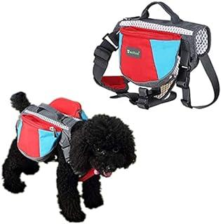 Wellver Adjustable Dog Saddle Bag, Hound Travel Backpack for Pet Puppy Hiking