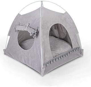 Tent Cave Bed for Cat Small Dog, with Removable Cushion Pillow