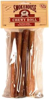 Smokehouse Usa 100% Natural 6-1/2-Inch Bully Sticks, 3-Pack