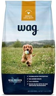 Amazon Wag Grain Free Dry Dog Food for Puppies, Chicken & Lentil Recipe