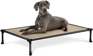 VEEHOOO Chew Proof Dog Bed, Cooling Elevated Petbed