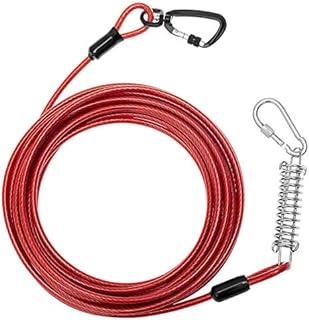 Extra Durable Dog Tie Out Cable with Shock Absorbing Spring