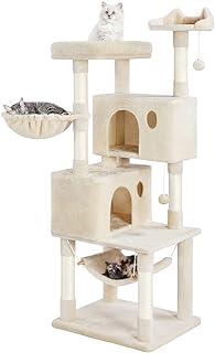 Yaheetech Extra Large Multi-Level Cat Tree Kittens Play House Condo