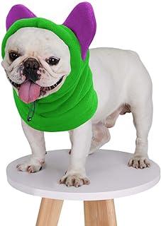 BZB Cute Dog’s hat That Keep Ear Warm French Bulldog Autumn Winter Soft Adjustable Bat Hat Pet Supplies