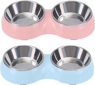 Stainless Puppy Food and Water Feeder for Dog Cats