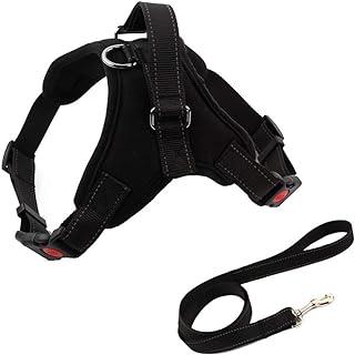 Heavy Duty Adjustable Pet Puppy Dog Safety Harness with Leash Lead Set Reflective No-Pull
