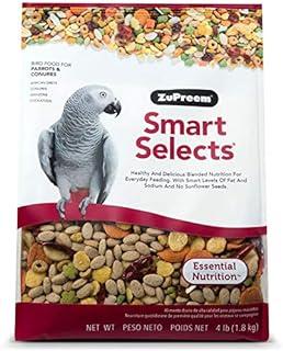ZuPreem Smart Selects Bird Food for Parrot & Conures, 4 Lb